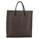 LOUIS VUITTON Damier Ebene Sac Plat Hand Bag N51140 LV Auth 184136-13