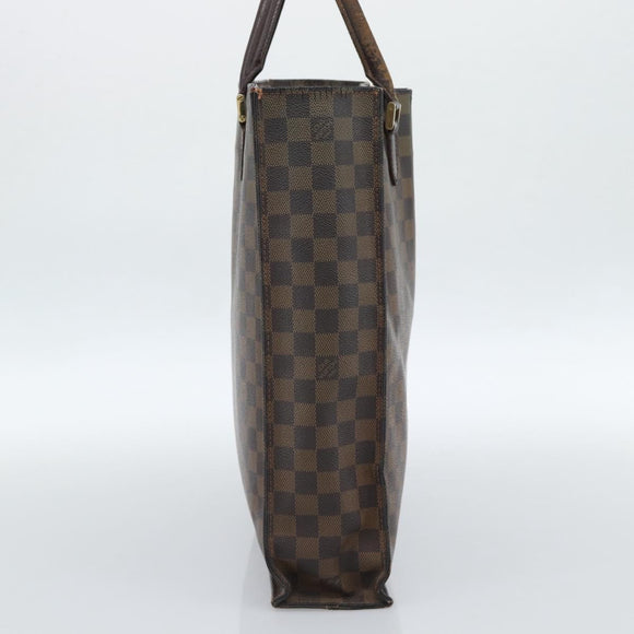 LOUIS VUITTON Damier Ebene Sac Plat Hand Bag N51140 LV Auth 184136