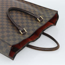 LOUIS VUITTON Damier Ebene Sac Plat Hand Bag N51140 LV Auth 184136-6