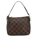 LOUIS VUITTON Damier Ebene Trousse Make-up-Täschchen N51982 LV Auth 184137-13