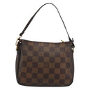 LOUIS VUITTON Damier Ebene Trousse Make-up-Täschchen N51982 LV Auth 184137-2