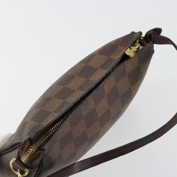 LOUIS VUITTON Damier Ebene Trousse Make-up-Täschchen N51982 LV Auth 184137