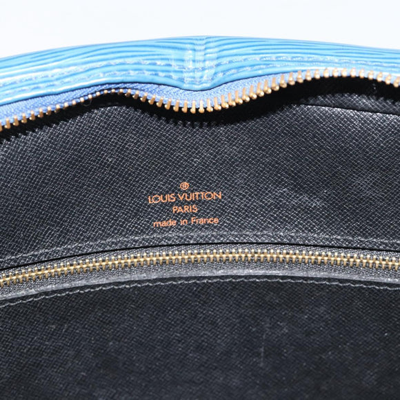 LOUIS VUITTON Epi Porte Documents Voyage Bag Blue M54475 LV Auth 184139