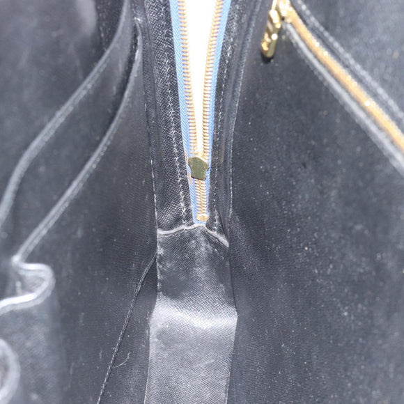 LOUIS VUITTON Epi Porte Documents Voyage Bag Blue M54475 LV Auth 184139