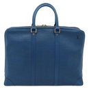 LOUIS VUITTON Epi Porte Documents Voyage Bag Blue M54475 LV Auth 184139-2