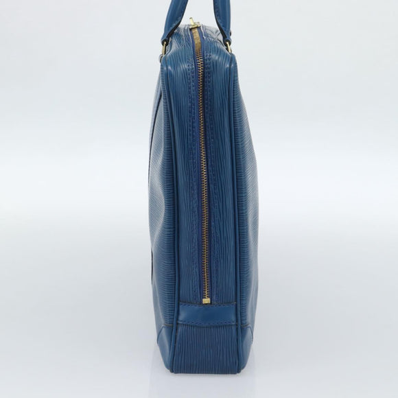 LOUIS VUITTON Epi Porte Documents Voyage Bag Blue M54475 LV Auth 184139