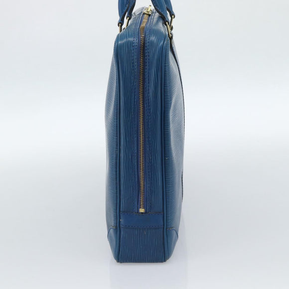 LOUIS VUITTON Epi Porte Documents Voyage Bag Blue M54475 LV Auth 184139