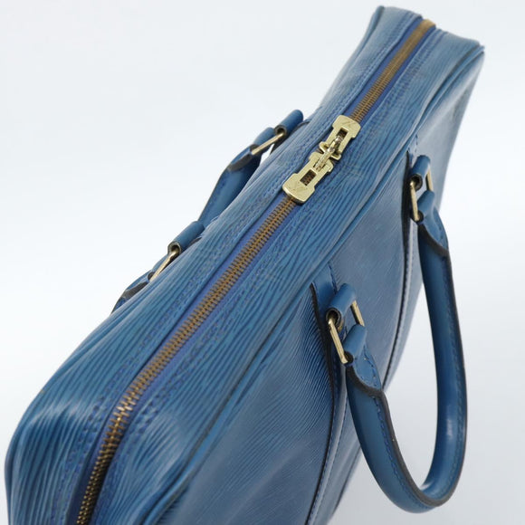 LOUIS VUITTON Epi Porte Documents Voyage Bag Blue M54475 LV Auth 184139