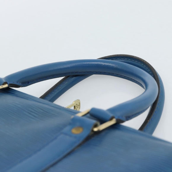 LOUIS VUITTON Epi Porte Documents Voyage Bag Blue M54475 LV Auth 184139