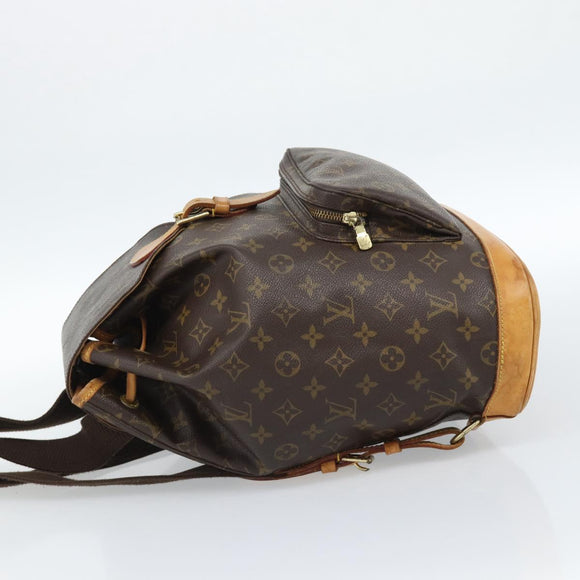 LOUIS VUITTON Monogram Montsouris GM Backpack M51135 LV Auth 184140