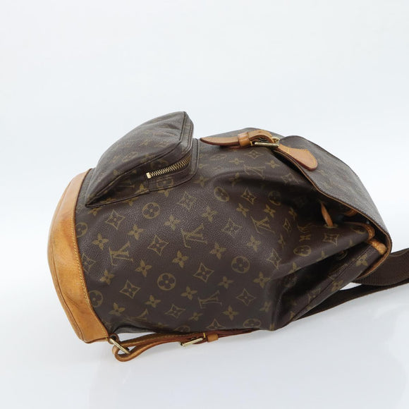 LOUIS VUITTON Monogram Montsouris GM Backpack M51135 LV Auth 184140