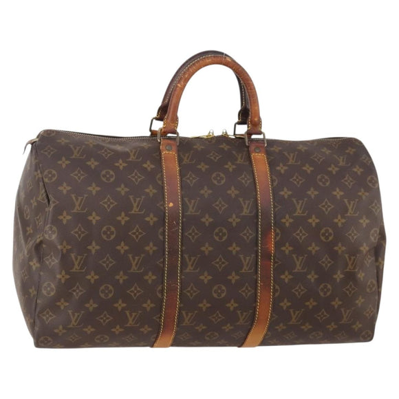 LOUIS VUITTON Monogram Keepall 50 Boston Bag M41426 LV Auth 184147