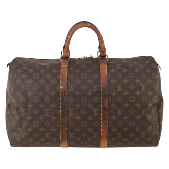 LOUIS VUITTON Monogram Keepall 50 Boston Bag M41426 LV Auth 184147