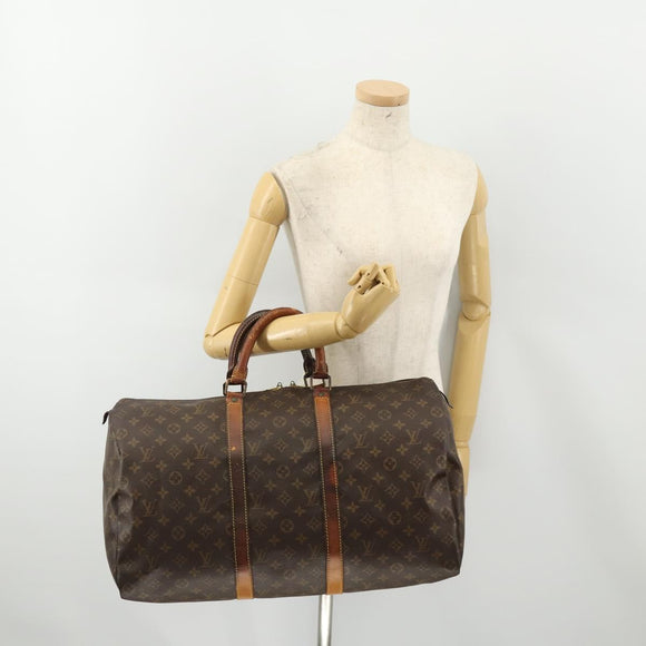 LOUIS VUITTON Monogram Keepall 50 Boston Bag M41426 LV Auth 184147