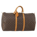 LOUIS VUITTON Monogram Keepall 55 Boston Bag M41424 LV Auth 184149A-1
