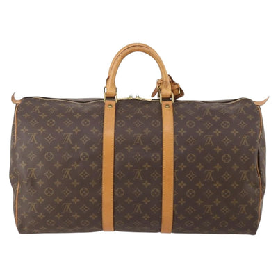LOUIS VUITTON Monogram Keepall 55 Boston Bag M41424 LV Auth 184149A - 0