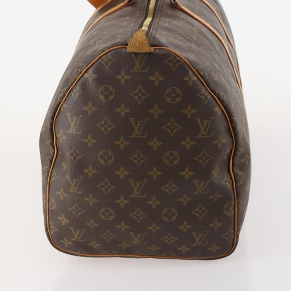 LOUIS VUITTON Monogram Keepall 55 Boston Bag M41424 LV Auth 184149A