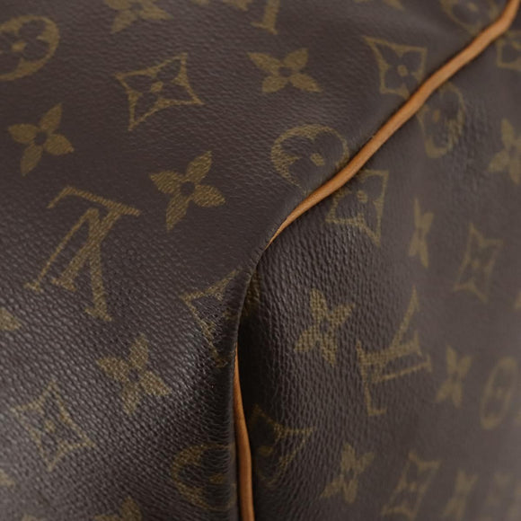 LOUIS VUITTON Monogram Keepall 55 Boston Bag M41424 LV Auth 184149A