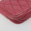 Miu Miu Pouch Leather Pink Gold Auth 184151-16