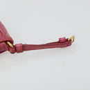 Miu Miu Pouch Leather Pink Gold Auth 184151-8