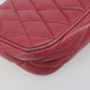 Miu Miu Pouch Leather Pink Gold Auth 184151-14
