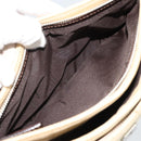FENDI Zucca Canvas Mamma Baguette Schultertasche Beige Silber Auth 184155-20