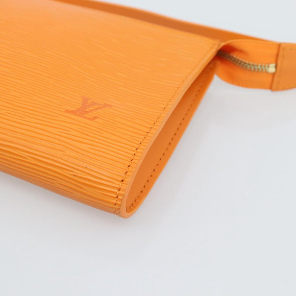 LOUIS VUITTON Epi Pochette Accessoires Orange Mandarin M5294H LV Auth 184158SAV