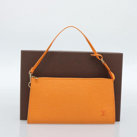 LOUIS VUITTON Epi Pochette Accessoires Orange Mandarin M5294H LV Auth 184158SAV