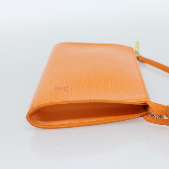 LOUIS VUITTON Epi Pochette Accessoires Orange Mandarin M5294H LV Auth 184158SAV