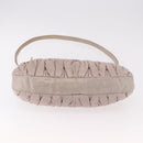 Miu Miu Matelasse Shoulder Bag Leather 2way Beige Gold Auth 184159A-5