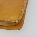 LOUIS VUITTON Monogram Vernis Lexington Pouch Beige M91010 LV Auth 184160-10
