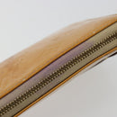LOUIS VUITTON Monogram Vernis Lexington Pouch Beige M91010 LV Auth 184160-16