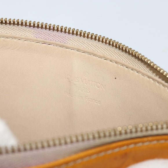 LOUIS VUITTON Monogram Vernis Lexington Pouch Beige M91010 LV Auth 184160