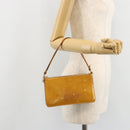 LOUIS VUITTON Monogram Vernis Lexington Pouch Beige M91010 LV Auth 184160-23