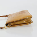 LOUIS VUITTON Monogram Vernis Lexington Pouch Beige M91010 LV Auth 184160-5