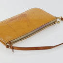LOUIS VUITTON Monogram Vernis Lexington Pouch Beige M91010 LV Auth 184160-6