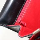 CELINE Circle Shoulder Bag Leather Black Gold Auth 184161A-24