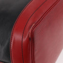 LOUIS VUITTON Epi Noe Shoulder Bag Bicolor Black Red M44017 LV Auth 184162-16