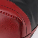 LOUIS VUITTON Epi Noe Shoulder Bag Bicolor Black Red M44017 LV Auth 184162-17