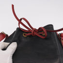 LOUIS VUITTON Epi Noe Shoulder Bag Bicolor Black Red M44017 LV Auth 184162-9