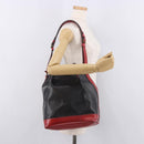 LOUIS VUITTON Epi Noe Shoulder Bag Bicolor Black Red M44017 LV Auth 184162-23