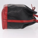 LOUIS VUITTON Epi Noe Shoulder Bag Bicolor Black Red M44017 LV Auth 184162-3