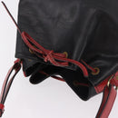 LOUIS VUITTON Epi Noe Shoulder Bag Bicolor Black Red M44017 LV Auth 184162-6