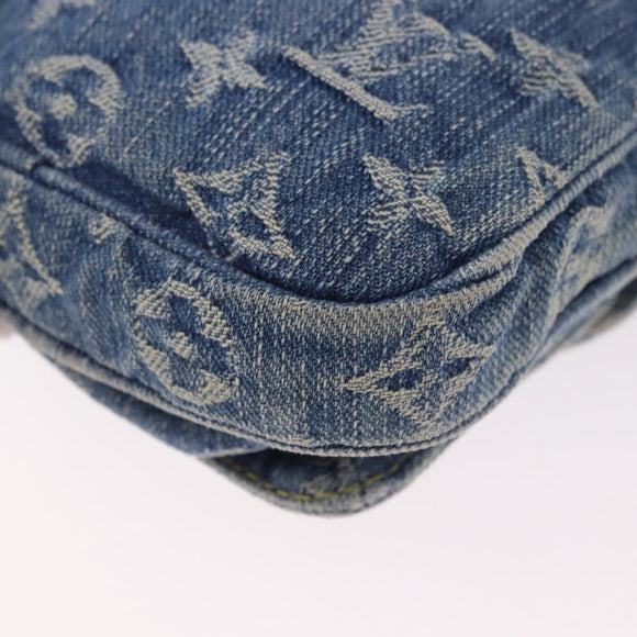 LOUIS VUITTON Monogram Denim Pochette Fairfax Bag Blue M82948 LV Auth 184169SAV