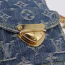 LOUIS VUITTON Monogram Denim Pochette Fairfax Bag Blue M82948 LV Auth 184169SAV-18
