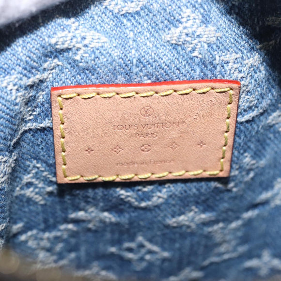 LOUIS VUITTON Monogram Denim Pochette Fairfax Bag Blue M82948 LV Auth 184169SAV