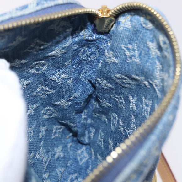 LOUIS VUITTON Monogram Denim Pochette Fairfax Bag Blue M82948 LV Auth 184169SAV