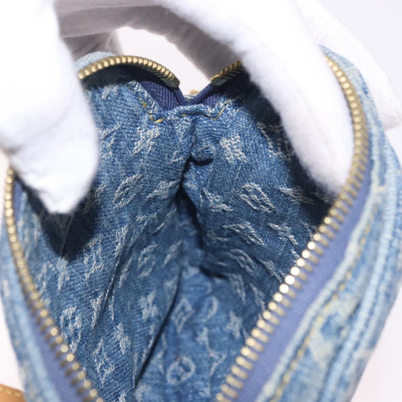 LOUIS VUITTON Monogram Denim Pochette Fairfax Bag Blue M82948 LV Auth 184169SAV