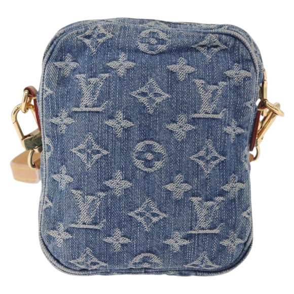 LOUIS VUITTON Monogram Denim Pochette Fairfax Bag Blue M82948 LV Auth 184169SAV