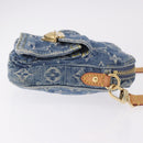 LOUIS VUITTON Monogram Denim Pochette Fairfax Bag Blue M82948 LV Auth 184169SAV-3